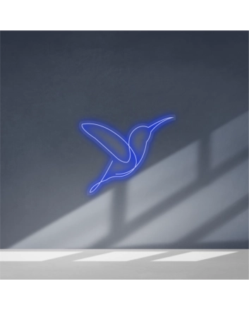 Artistic bird neon sign