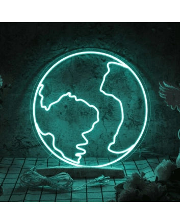 The earth LED neon sign