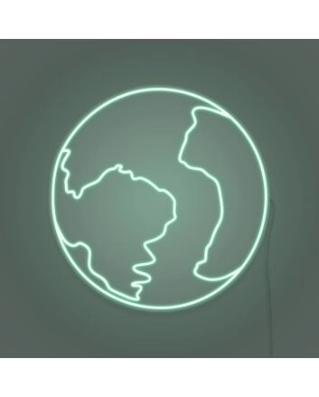 The earth LED neon sign