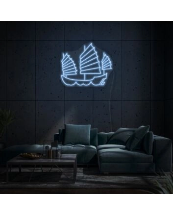 Turtle ship LED neon sign