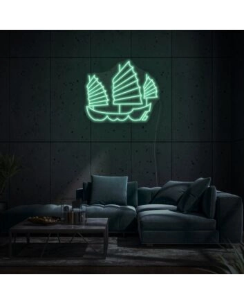 Turtle ship LED neon sign