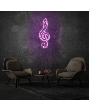 Clef LED Neon Sign