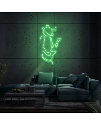 Space Musician LED Neon Sign