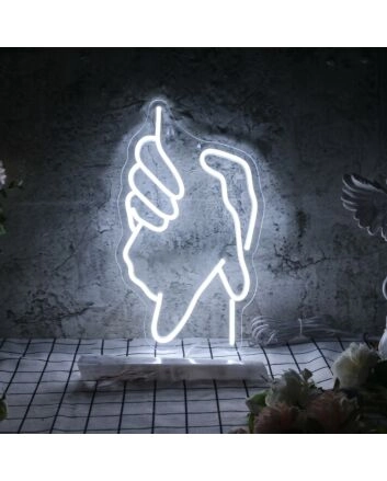 Two holding hands LED neon sign