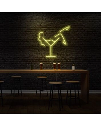 Martini Glass LED Neon Sign