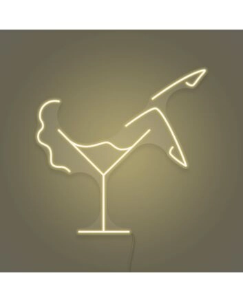 Martini Glass LED Neon Sign