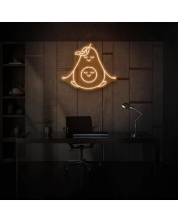 Meditating Avocado LED Neon Sign