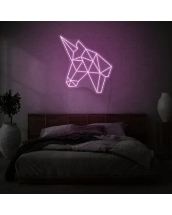 Geometric Unicorn LED Neon Sign