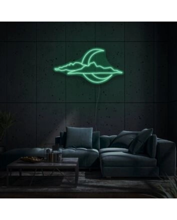 New Moon In Cloud LED Neon Sign