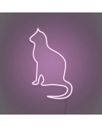 Cat silhouette LED neon sign