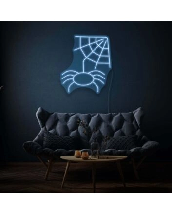 Spider With Web LED Neon Sign