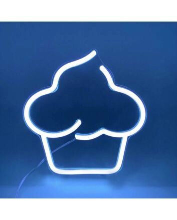 Mini Pink Cupcake Decorated Neon Signs