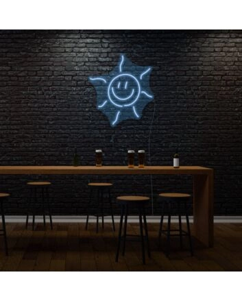 Smiling Sun LED Light Sign