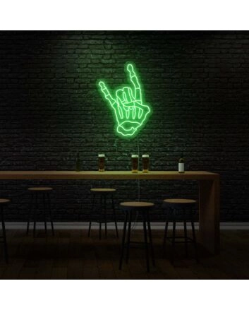 Devil&#039;s Horns Neon Mischievous and Bold