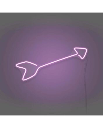 Arrow Neon Sign Directing Focus and Attention