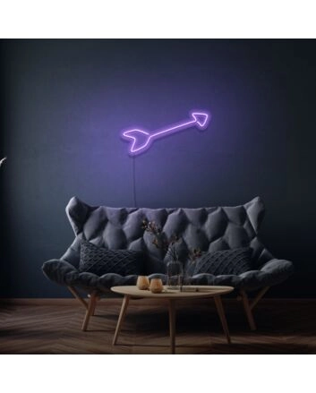 Arrow Neon Sign Directing Focus and Attention