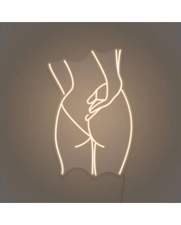 Sexy Woman Butt Aesthetic Neon Bold and Beautiful