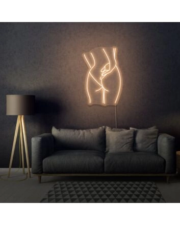 Sexy Woman Butt Aesthetic Neon Bold and Beautiful