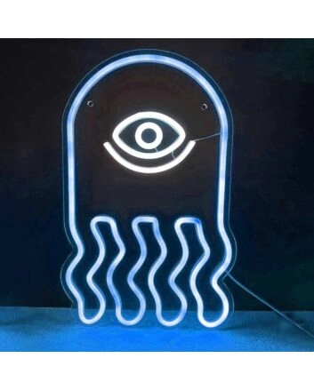 Golden All-Seeing Eye  Neon Sign