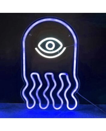 Golden All-Seeing Eye  Neon Sign