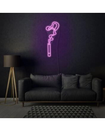 Cigarette Smoke Neon Edgy and Atmospheric