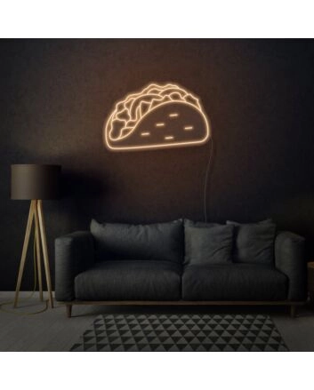 Taco Neon Light Spicy Flavors and Fun