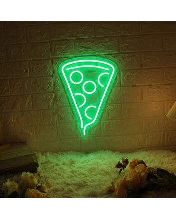 Vertical Piece Of Pizza Neon Unique Foodie Love