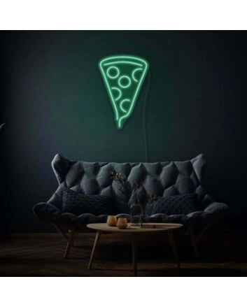 Vertical Piece Of Pizza Neon Unique Foodie Love