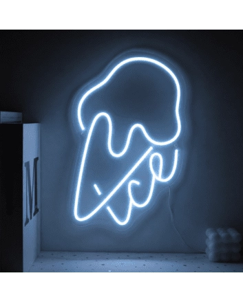 Ice Cream with Neon Sweet Treats and Delight