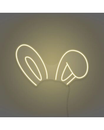 Bunny Ears Neon Playful and Cute
