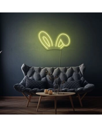 Bunny Ears Neon Playful and Cute