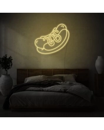 Hot Dog Neon Classic American Treat
