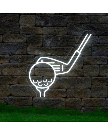 Golf Neon Tee Off to Leisure and Sport
