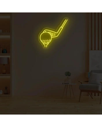 Golf Neon Tee Off to Leisure and Sport
