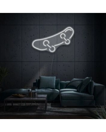 Skateboard Neon Symbol of Youth and Rebellion