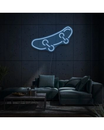 Skateboard Neon Symbol of Youth and Rebellion