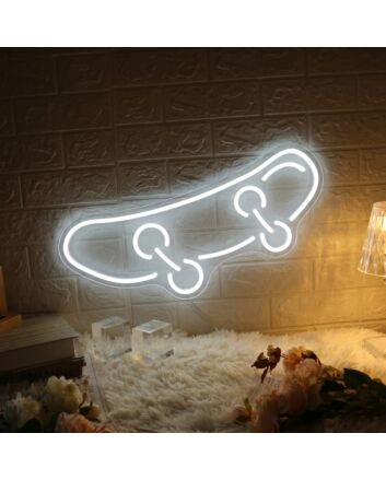Skateboard Neon Symbol of Youth and Rebellion