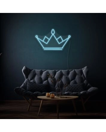 Crown Neon Sign Royal Elegance and Power