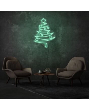 Christmas Tree Neon Celebrating Festive Joy and Tradition