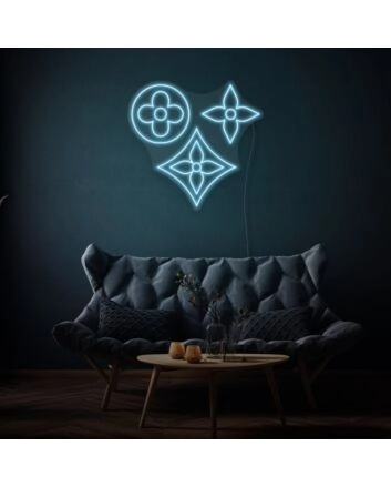 Vintage Flowers Neon Sign Nostalgic Floral Elegance