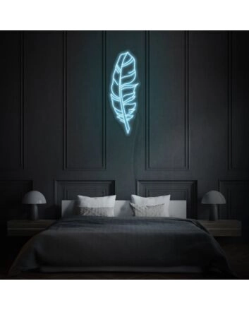 Feather Neon Art Delicate and Ethereal Beauty