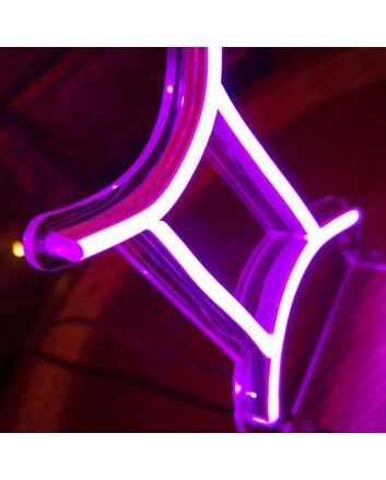 Gemini Neon Art Celebrating the Dual Nature of the Zodiac Sign