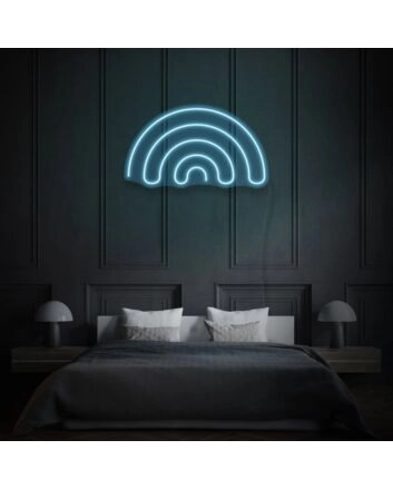 Minimalist Rainbow Neon Simple Beauty in Diversity