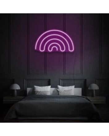 Minimalist Rainbow Neon Simple Beauty in Diversity