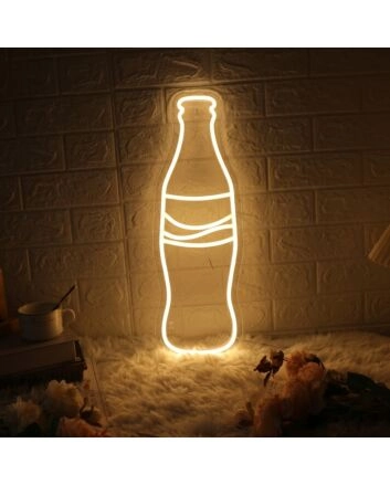 Coca Cola Bottle Neon Light Iconic Brand Glowing