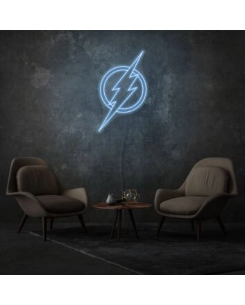 Superhero Neon Sign Celebrating Iconic Characters and Virtues