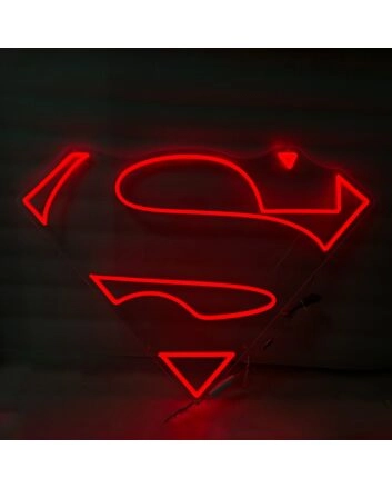 Superman Neon Light Heroic Ideal in Bright Display