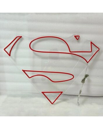 Superman Neon Light Heroic Ideal in Bright Display