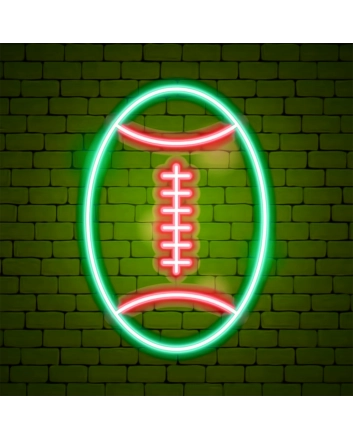 Field of Victory Neon American Football Sign