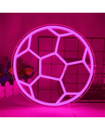 Score Every Goal Neon Soccer Ball Sign